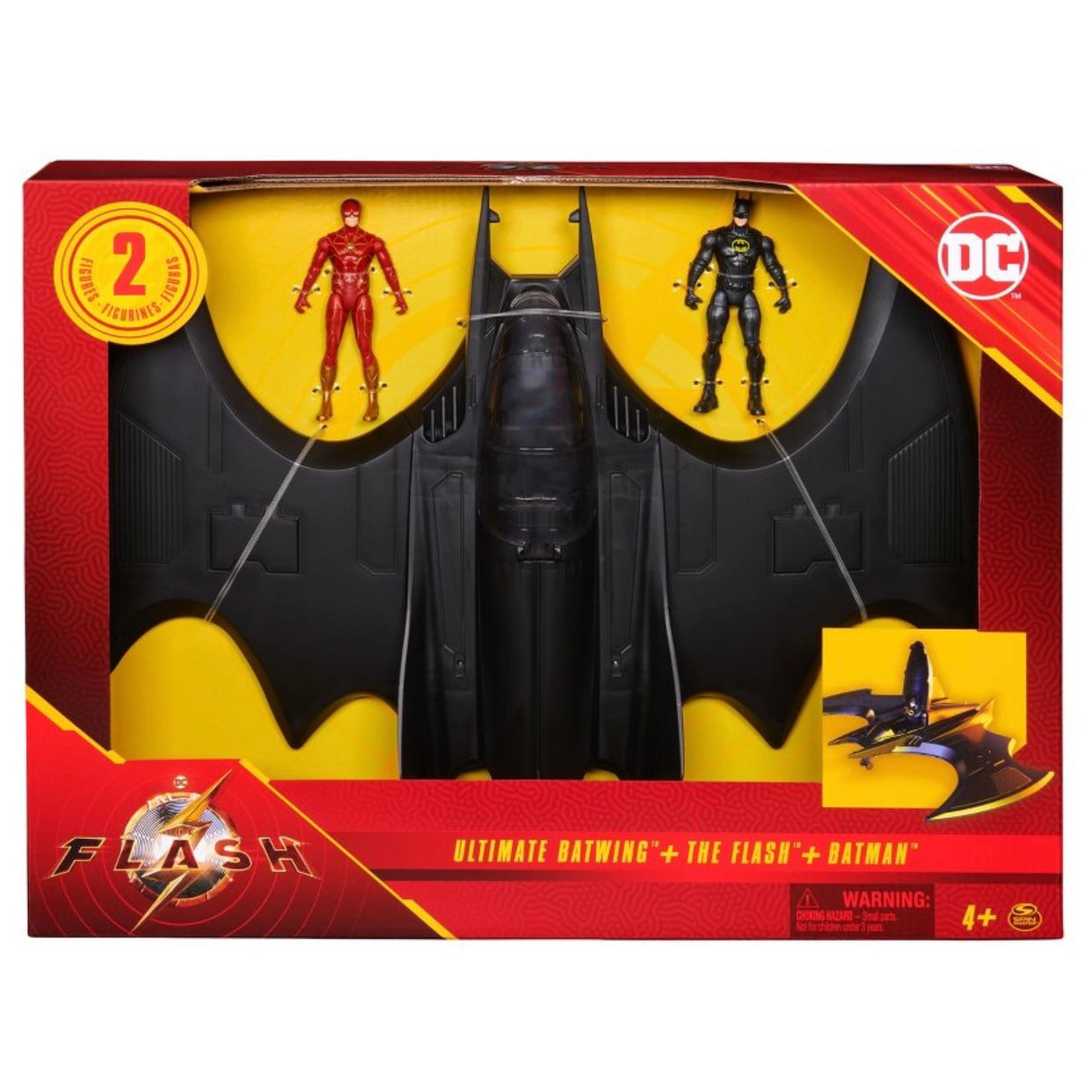 DC Comics, The Flash Ultimate Batwing Set The Flash and Batman Action Figures