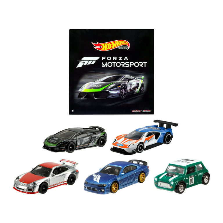 Hot Wheels Forza 5-Pack Video Game Race Cars, 1:64 Scale Die-Cast