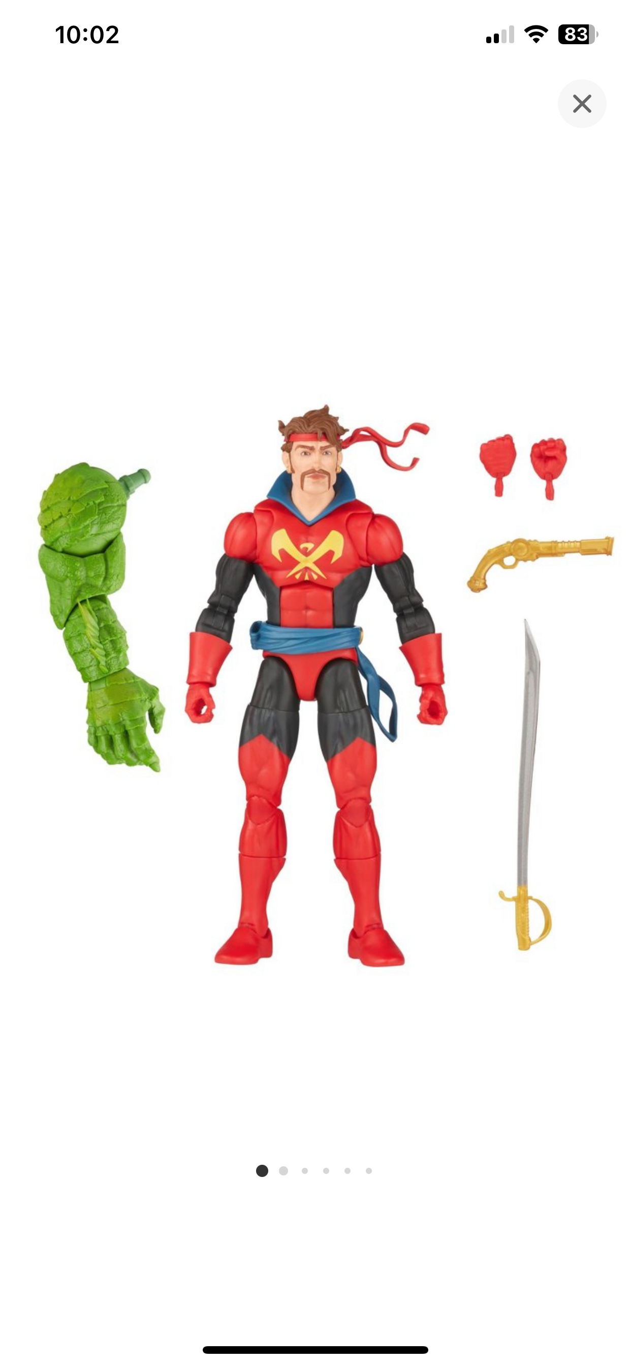 Marvel Legends Series X-Men Starjammer Corsair Build-A-Figure (Ch'od) Action Figure