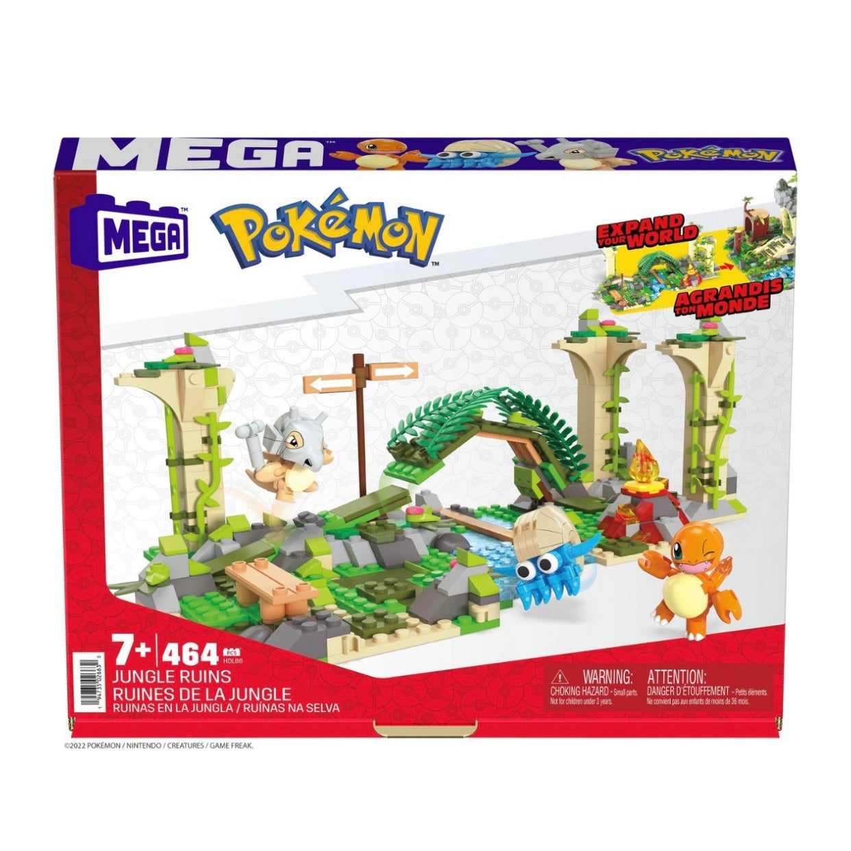 MEGA Pokémon Jungle Ruins Building Set - 456pcs