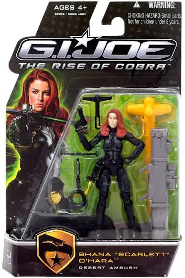 G.I. Joe The Rise of Cobra. Shana "Scarlett" Hara Desert Ambush Action Figure
