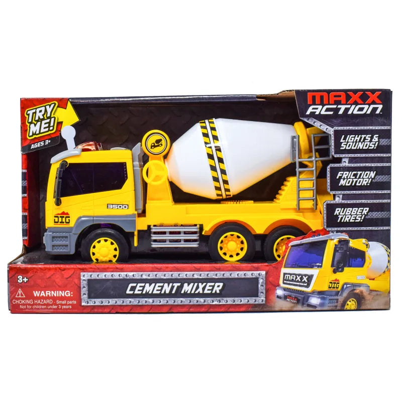 Maxx Action sounds & Sound Cement Mixer Truck