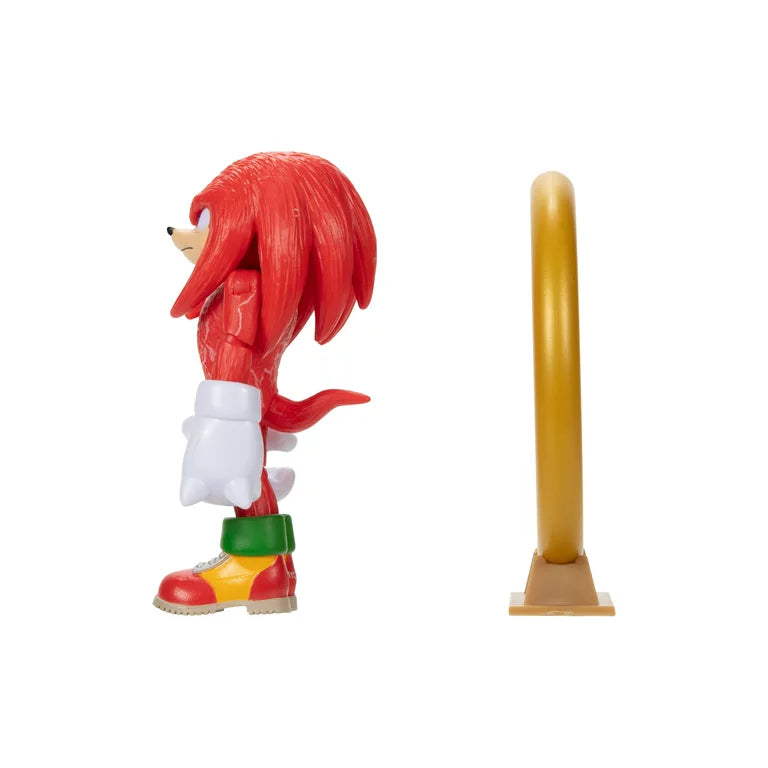 Sonic 2 Movie Knuckles 4” Action Figure with Ring Accessory