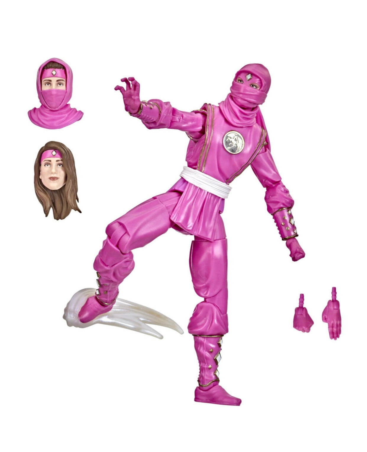 Power Rangers Lightning Collection Mighty Morphin Ninja Pink Ranger Loose Figure with Accessories