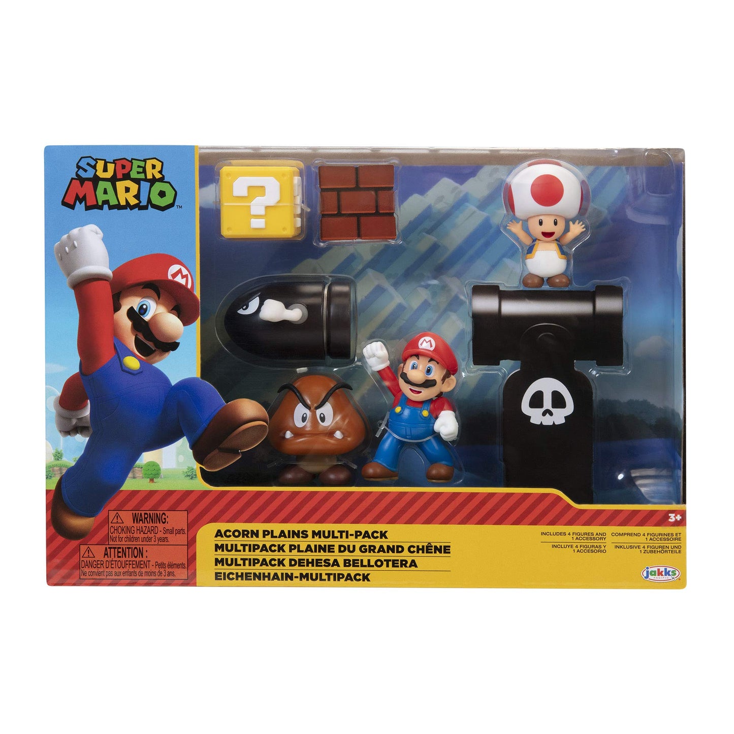 Super Mario Nintendo Acorn Plains 2-1/2” Multipack Diorama Action Figure Set