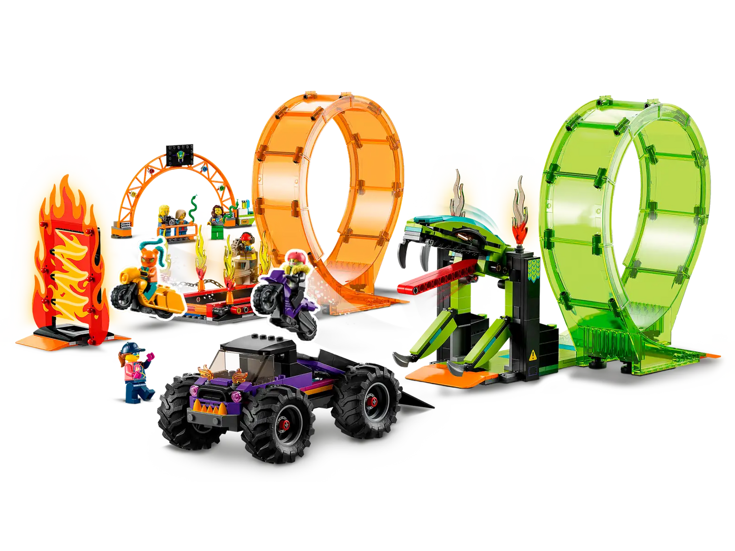 LEGO City Stuntz Double Loop Stunt Arena Building Toy Set #60339