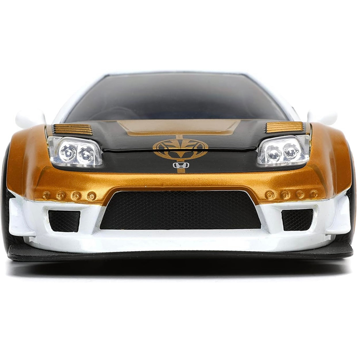 Power Rangers 1:24 2002 Honda NSX Type-R Japan Spec Die-cast Car with 2.75" White Ranger Figure,