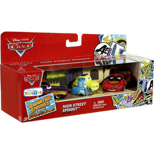 Disney Pixar Cars Radiator Spring Classic Main Street Spinout Gift Set 4-Pack