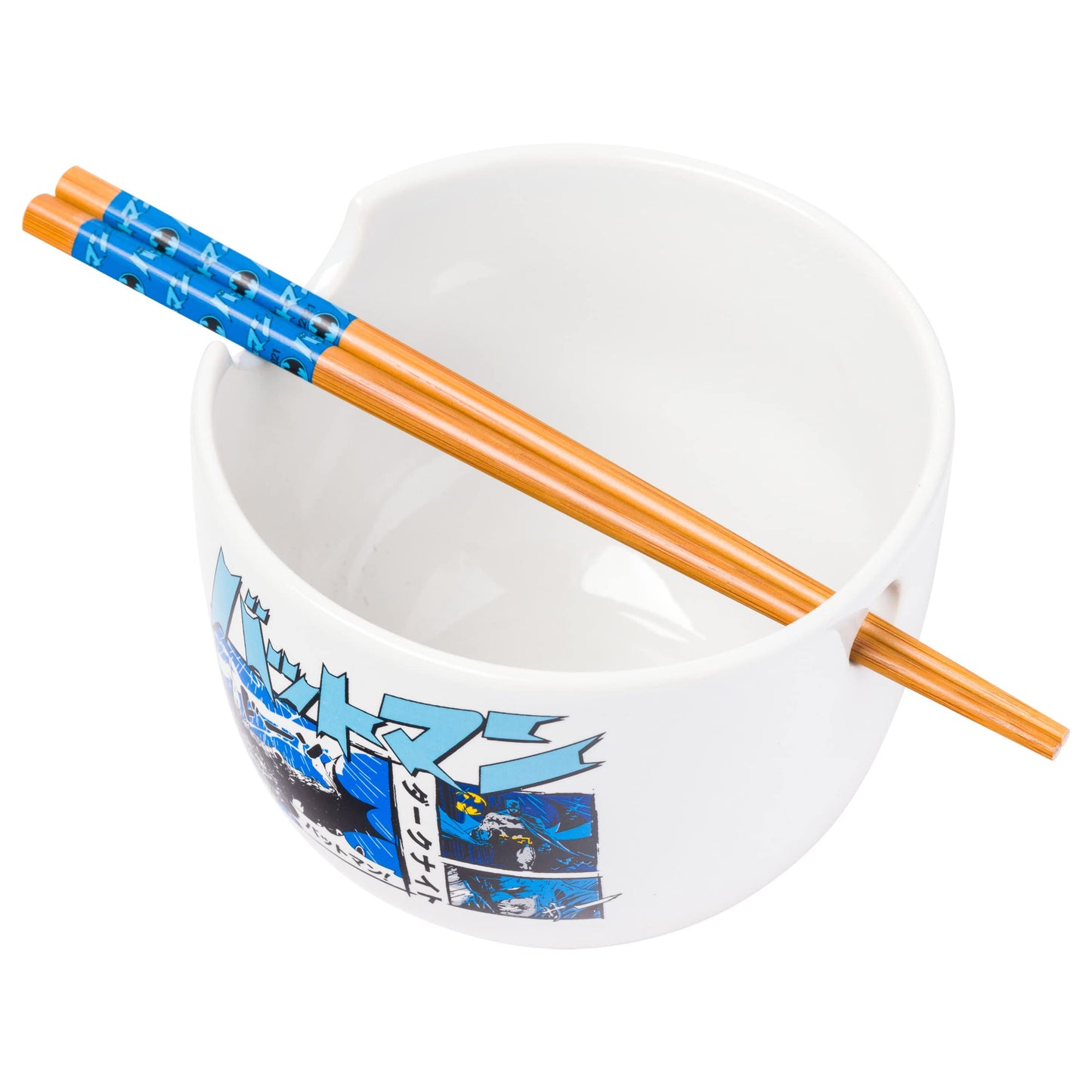 DC Batman Ceramic Ramen Bowl with Chopsticks
