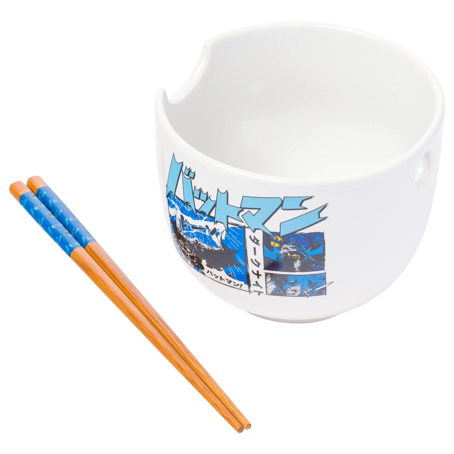DC Batman Ceramic Ramen Bowl with Chopsticks