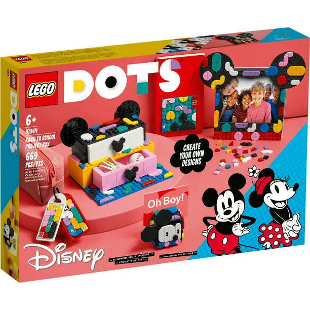 LEGO DOTS Disney Mickey & Minnie Mouse Back-to-School Project Box #41964