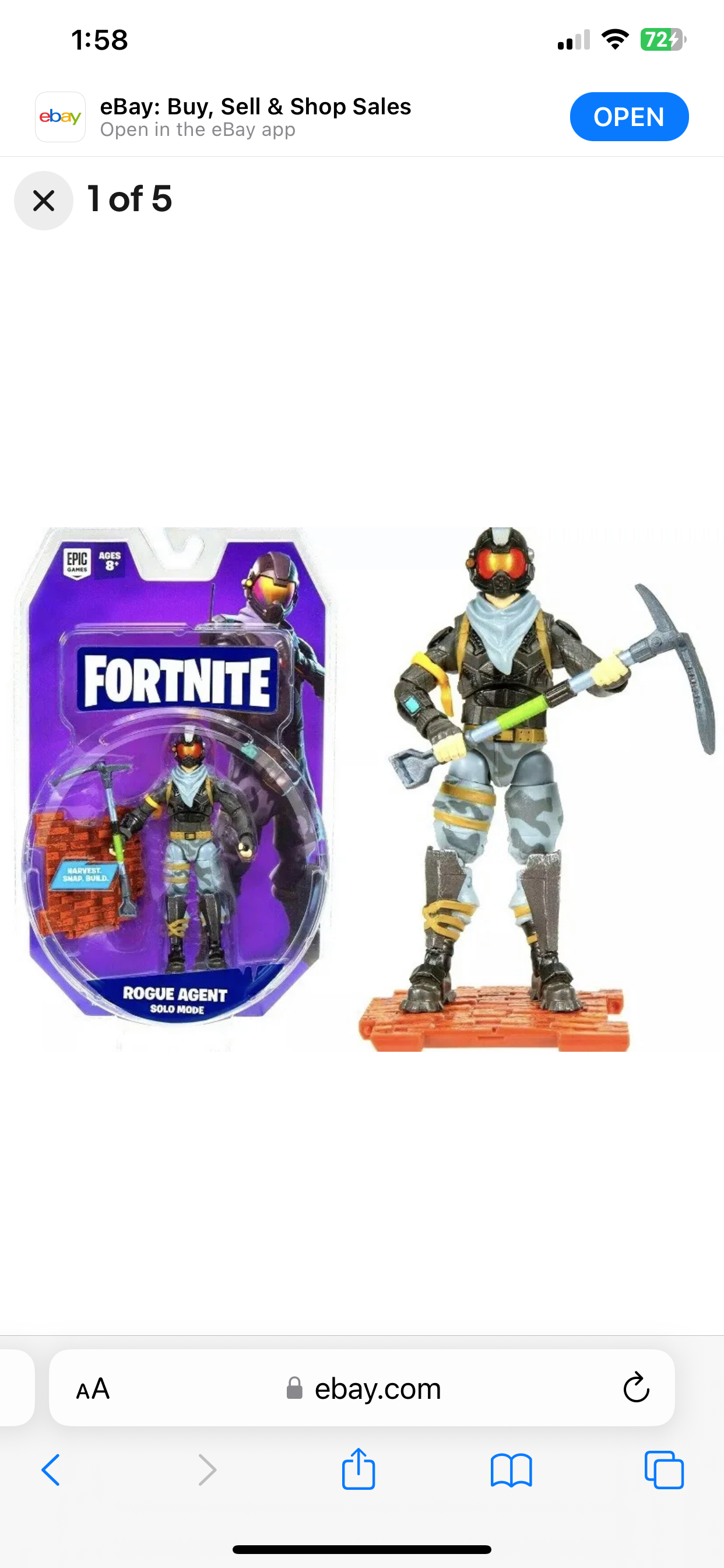 Fortnite Solo Mode Rogue Agent Action Figure