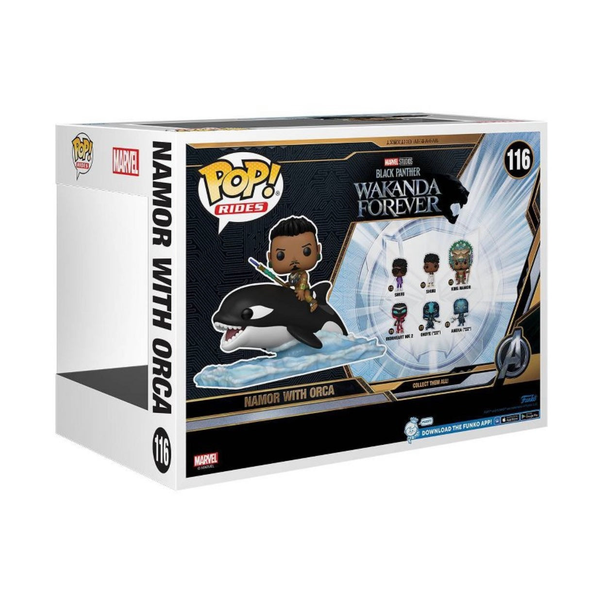 Funko Pop! Ride Super Deluxe: Black Panther - Wakanda Forever, Namor with Orca #116