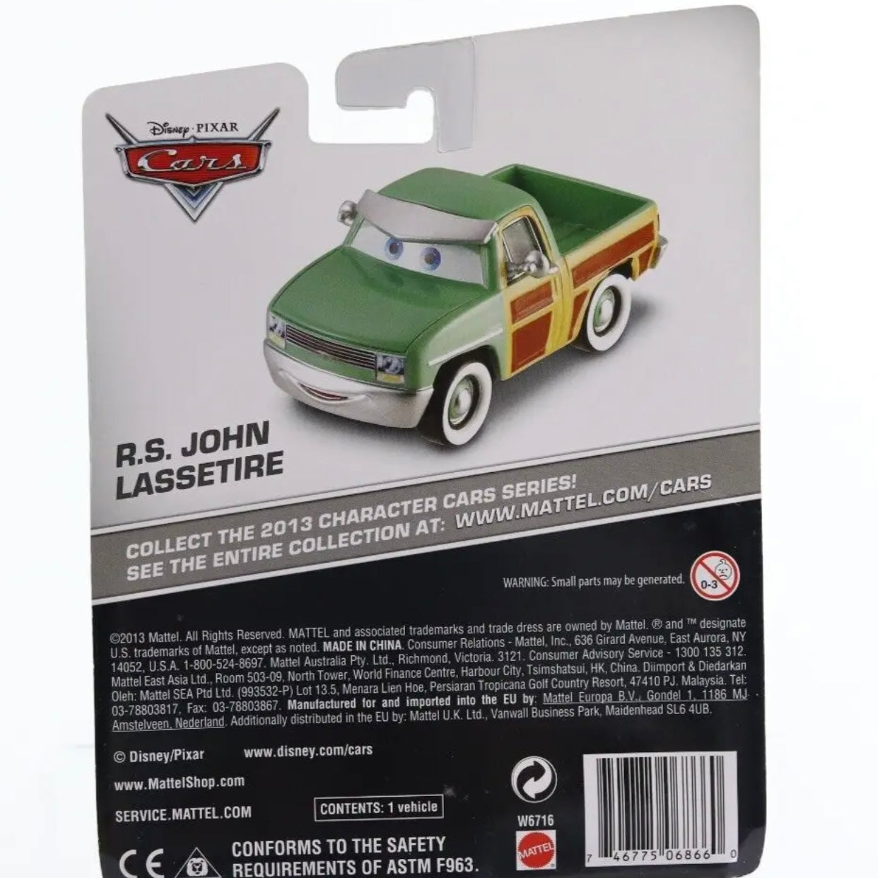 Disney Pixar Cars 2 Radiator Springs John LASSETIRE K-Mart Exclusive