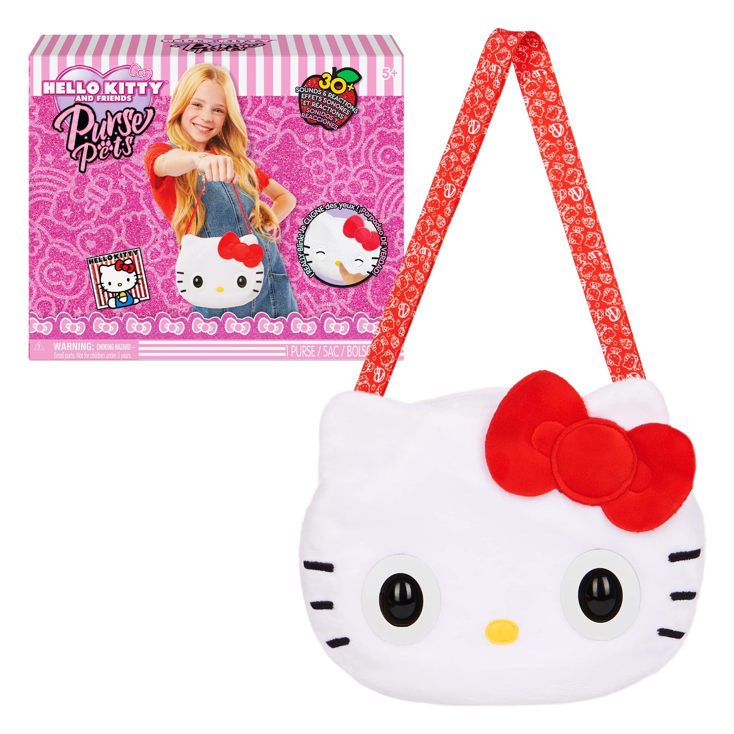 Hello Kitty and Friends, Interactive Pet Toy and Handbag with Over 30 Sounds and Reactions