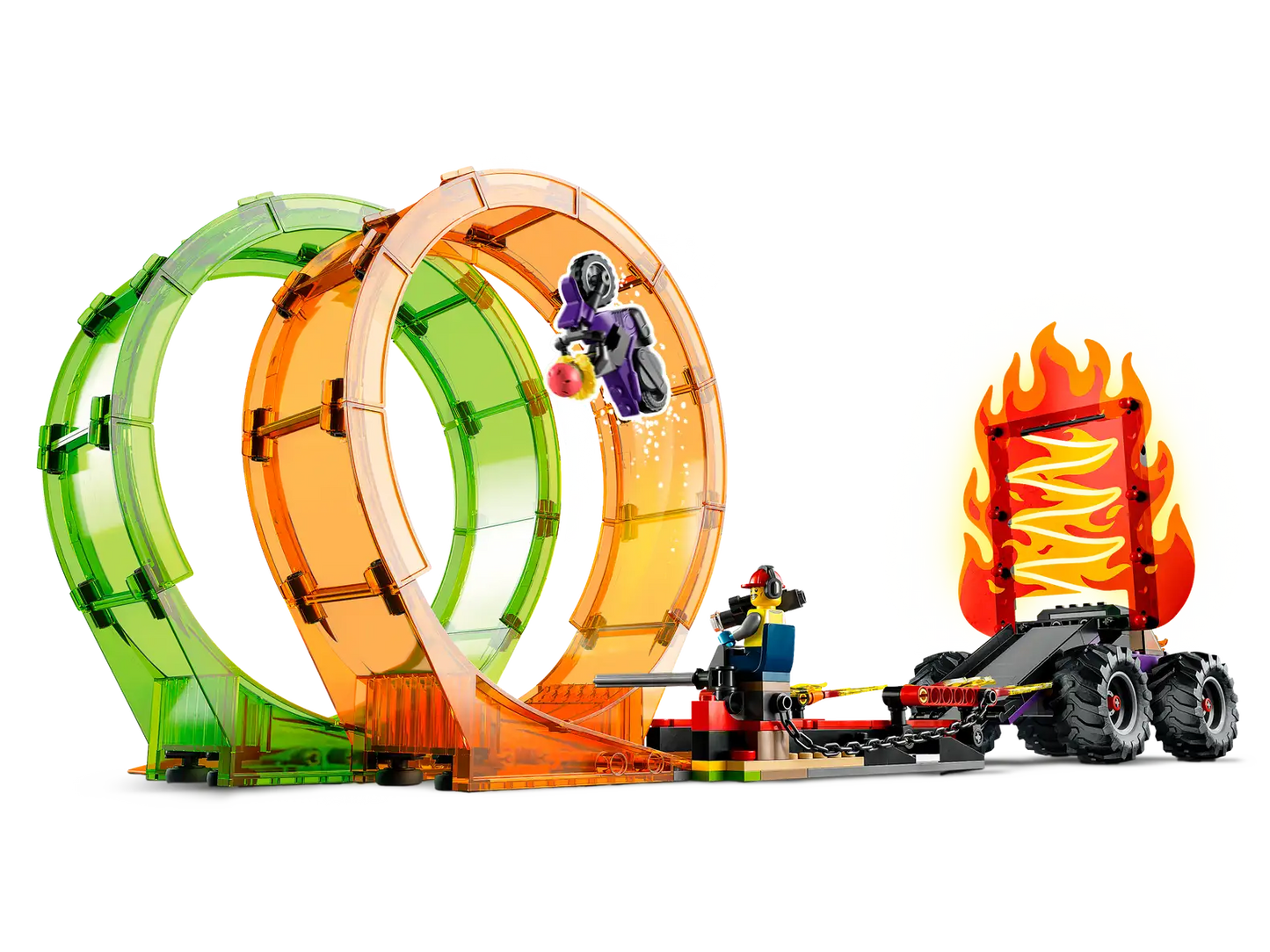 LEGO City Stuntz Double Loop Stunt Arena Building Toy Set #60339