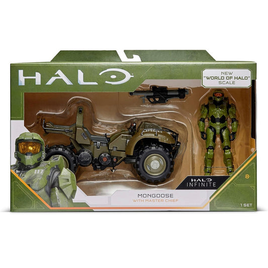 Halo 4 World of Halo Figure & Vehicle – Mongoose with Master Chief
