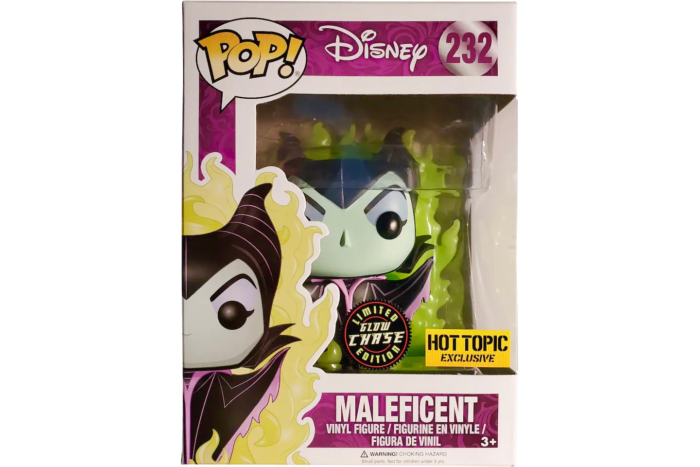 Funko Pop! Disney Maleficent (Glow) Hot Topic Exclusive Figure *Chase* #232