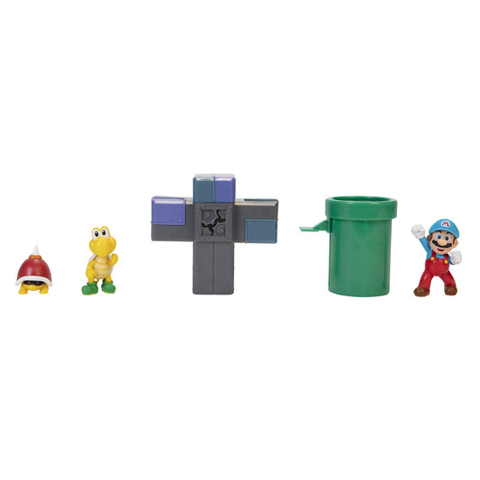 Super Mario World of Nintendo 2-1/2” Underground Diorama Action Figure Set