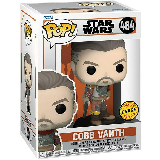 Funko Pop! Star Wars Vinyl Bobble Figure - The Mandalorian S5 - COBB VANTH (Unmasked) *CHASE* #484