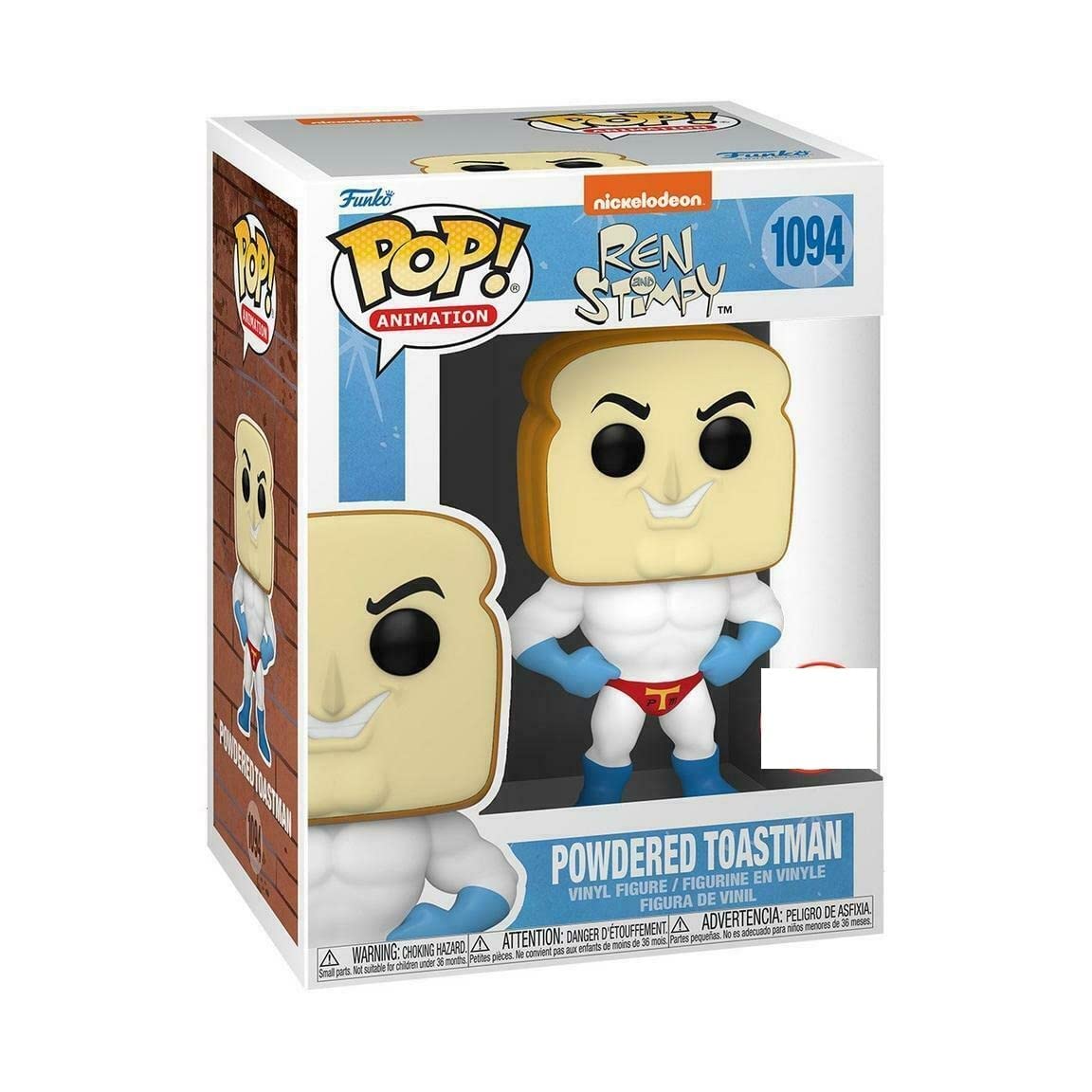 Funko Pop! Ren and Stimpy Powdered Toastman Exclusive Figure #1094