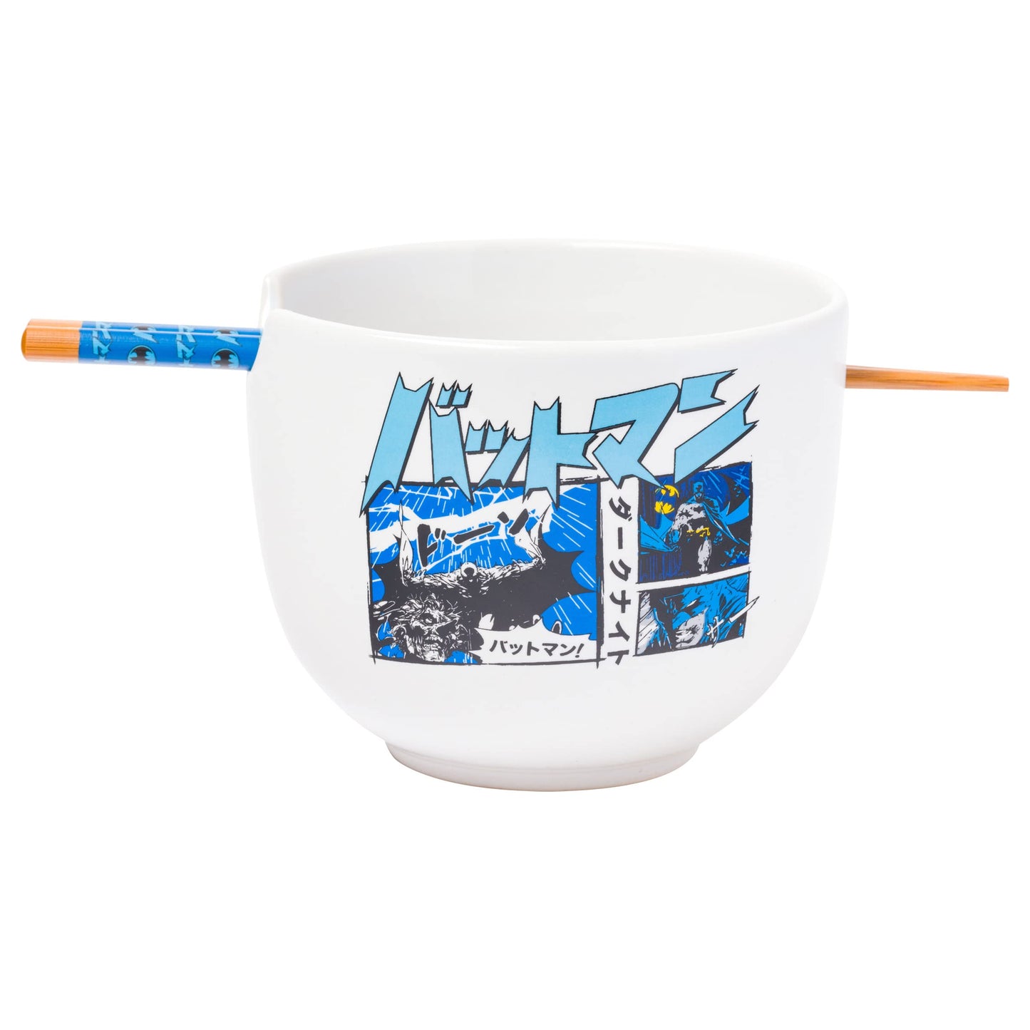 DC Batman Ceramic Ramen Bowl with Chopsticks