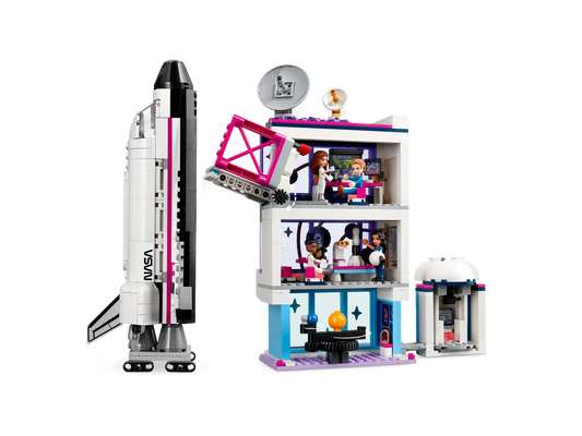 LEGO Friends Olivia’s Space Academy Shuttle Rocket 41713 Educational Toy, with Astronaut Mini-Dolls