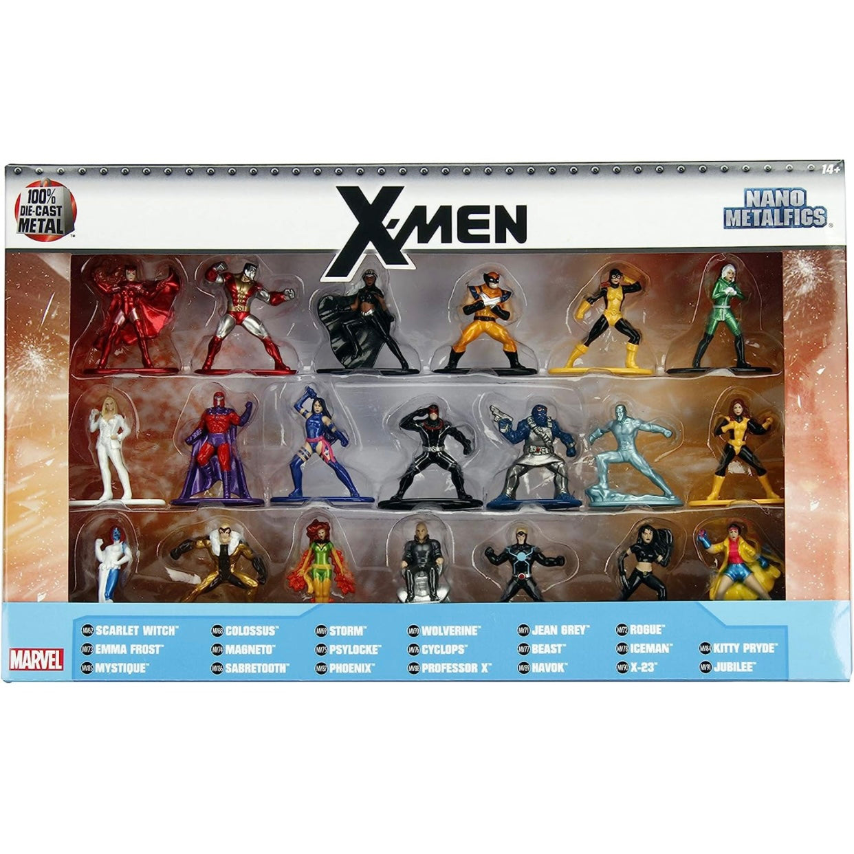 Marvel X-Men 20 Pack Die-Cast Figures, 1.65" Scale Collectable Figurine 100% Metal
