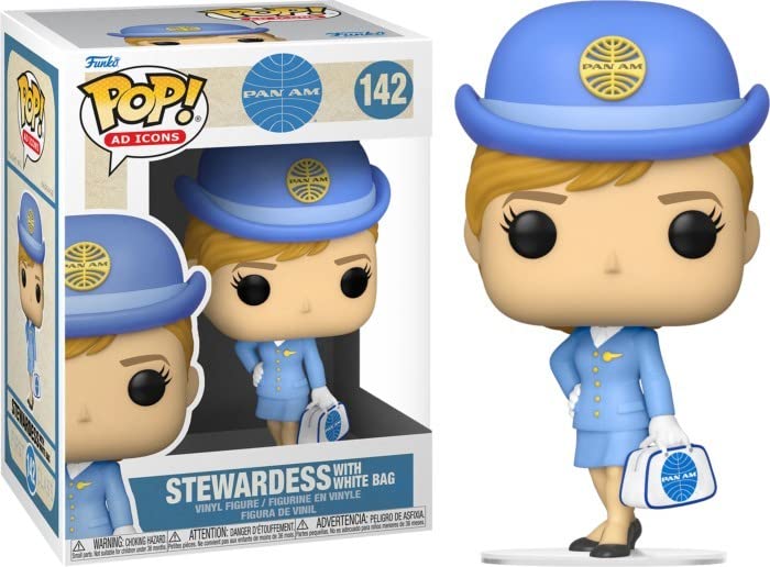 Funko Pop Pan Am Stewardess with White Bag Pop #142