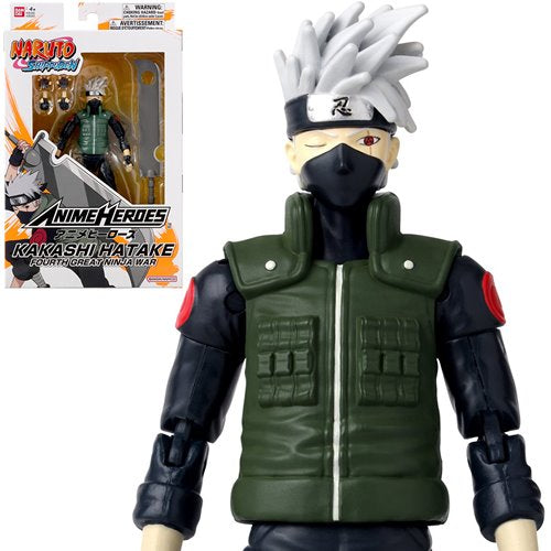 Anime Heroes Naruto Kakashi Hatake Fourth Great Ninja War Action Figure