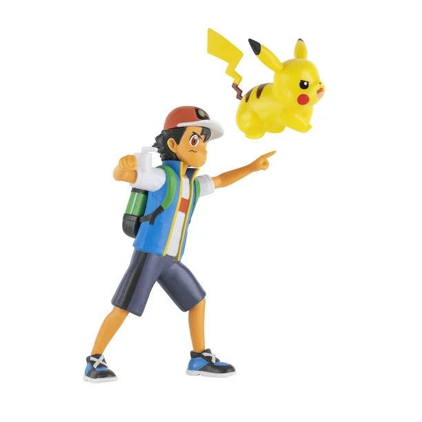 Pokémon Feature 4.5-Inch Battle Figure Ash & Pikachu