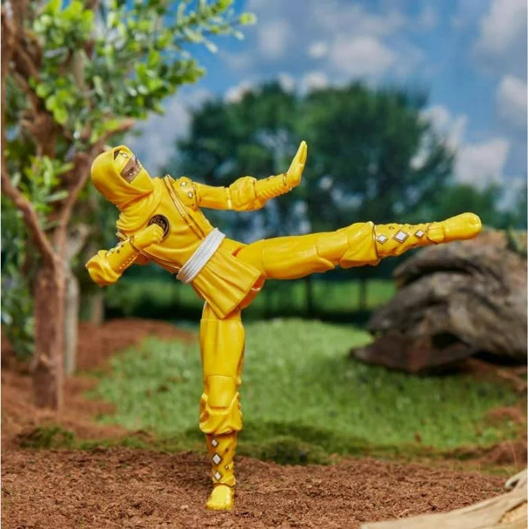 Power Rangers Lightning Collection Mighty Morphin Ninja Yellow Ranger Loose Figure with accessories