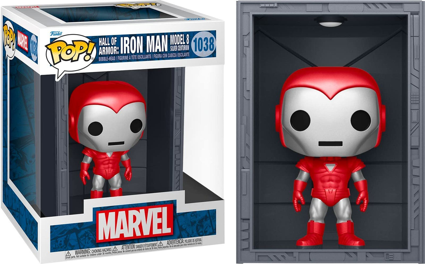 Funko Pop! Marvel: Hall of Armor Silver Centurion Deluxe Vinyl Figure #1038