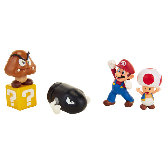 Super Mario Nintendo Acorn Plains 2-1/2” Multipack Diorama Action Figure Set