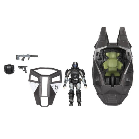 Halo 4 World of Halo Figure & Vehicle – ODST Drop Pod with Rookie