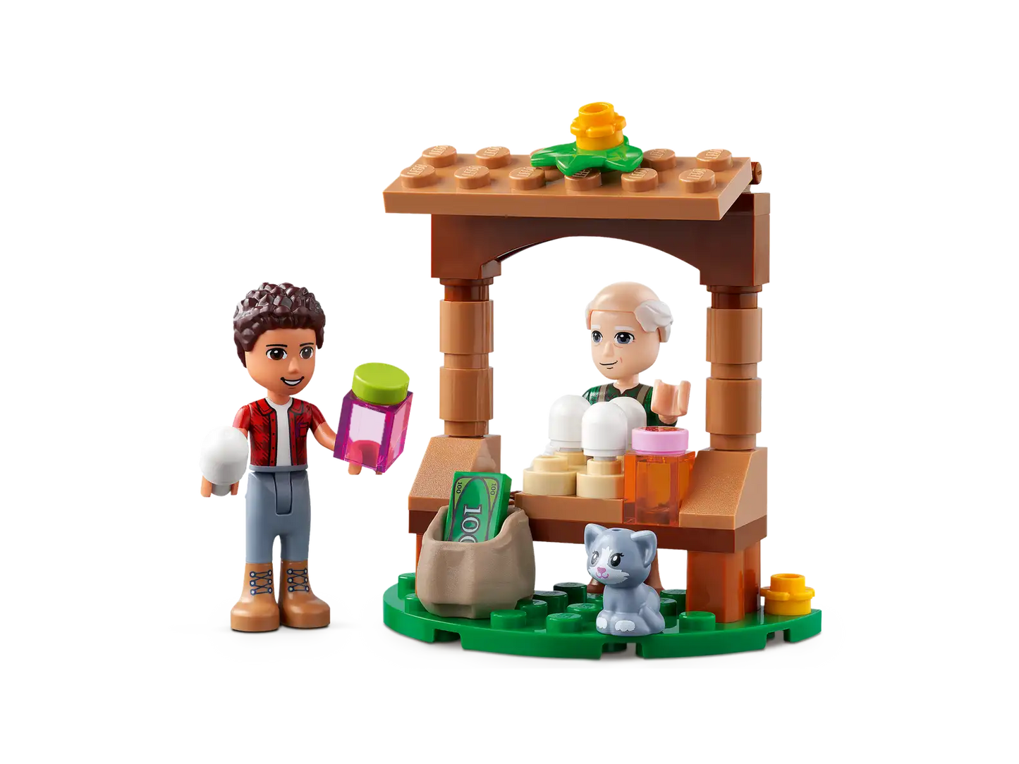 LEGO Friends Organic Farm House Set with Toy Horse, Stable, Tractor and Trailer plus Animal Figures #41721