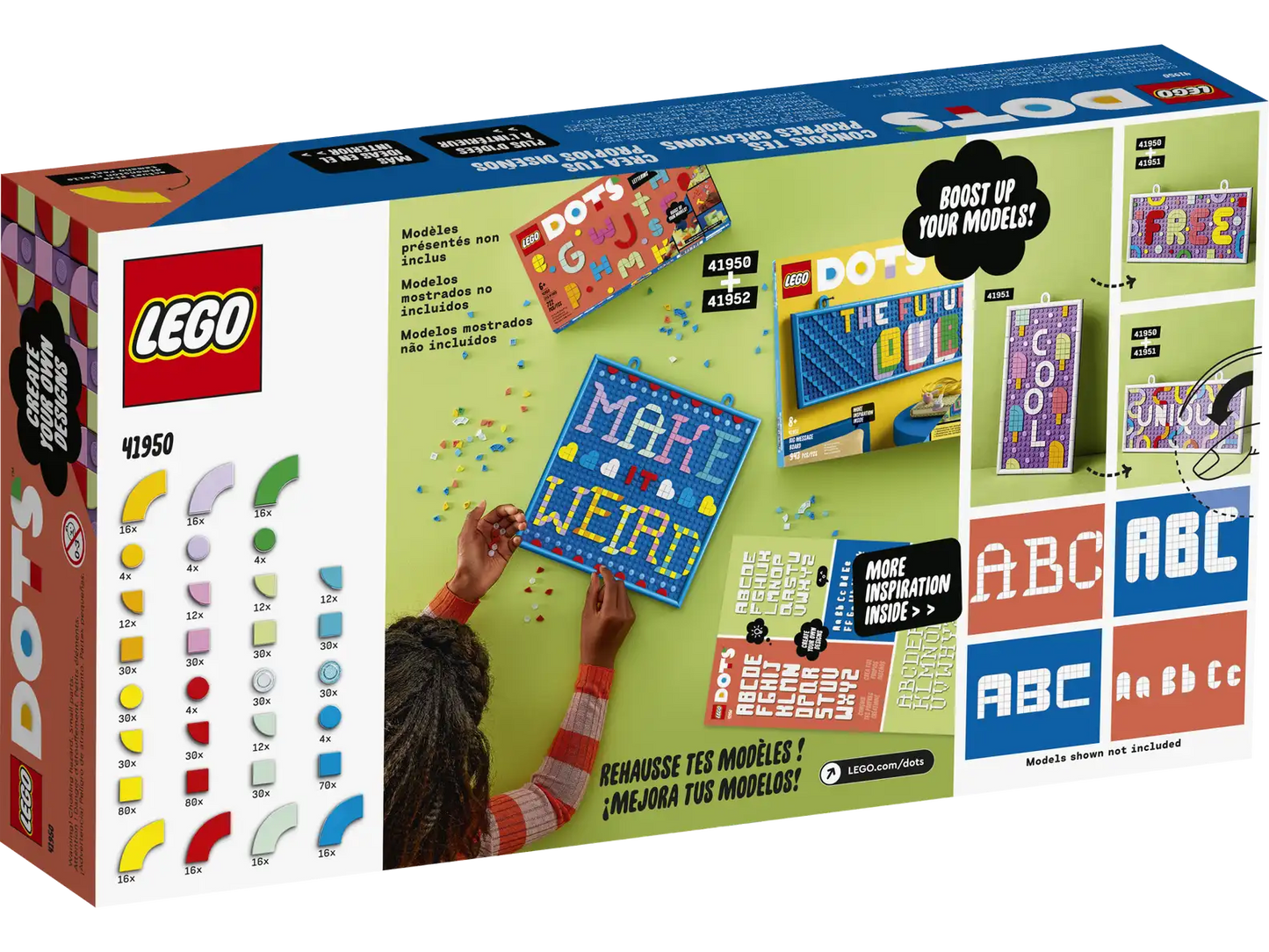 LEGO DOTS Lots of DOTS Lettering DIY Craft Decoration Kit #41950