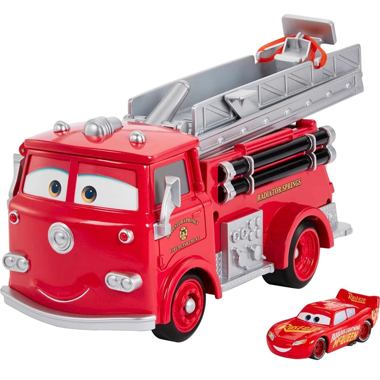 Disney Pixar Cars Stunt Splash Radiator Springs Fire Truck Color Changer McQueen