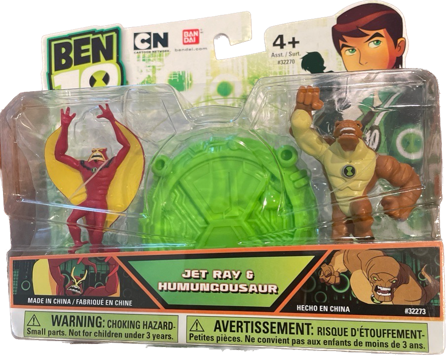 Ben 10 Jet Ray & Humungousaur 2.5-Inch Mini Figure