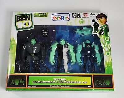 Ben 10 Tetrax Diamondhead & Diamondhead v.2 Toy’sRus Exclusive 3-Pack Figures