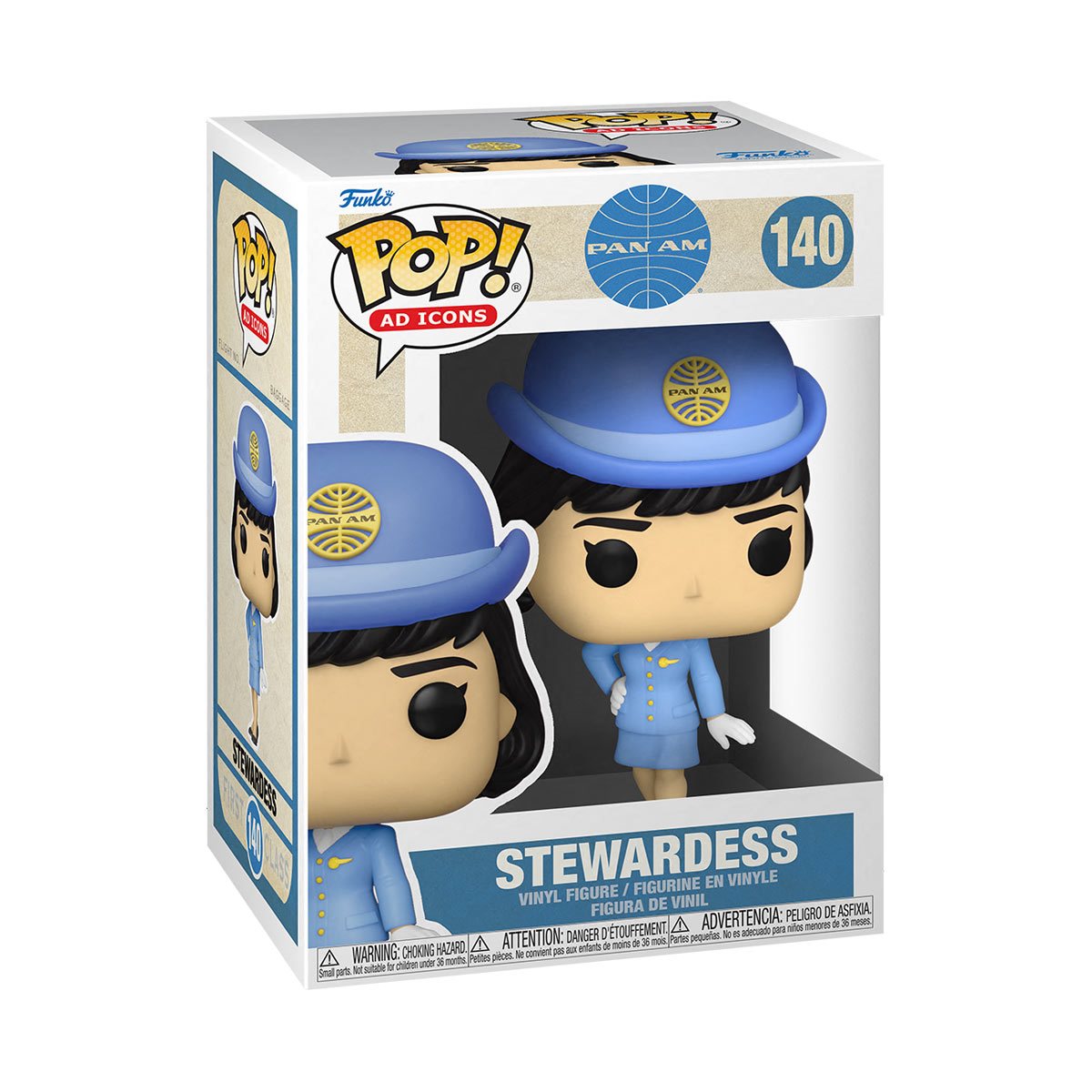 Funko Pop Pan Am Stewardess without Bag Pop #140