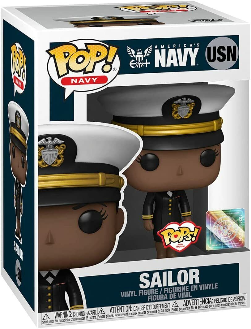 Funko Pop Sailor US Military Navy Female 46742 Africn American Vinyl Figure