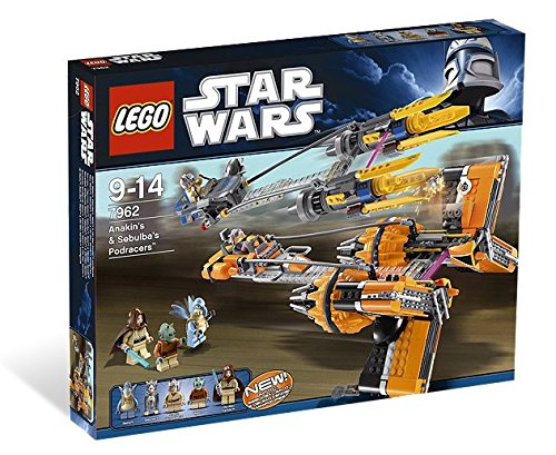 LEGO Star Wars Anakin Skywalker and Sebulbas Podracers #7962