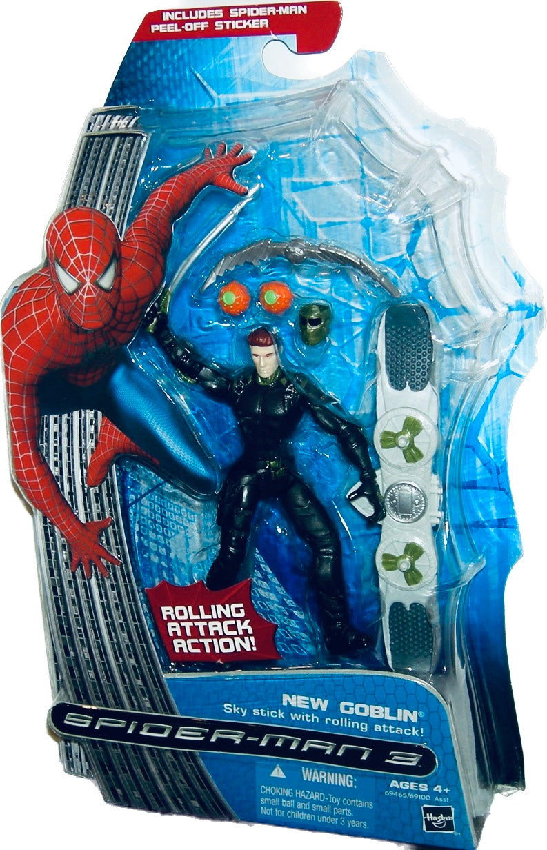 Spider-Man 3 New Goblin Sky Stick with Rolling Attack Figure