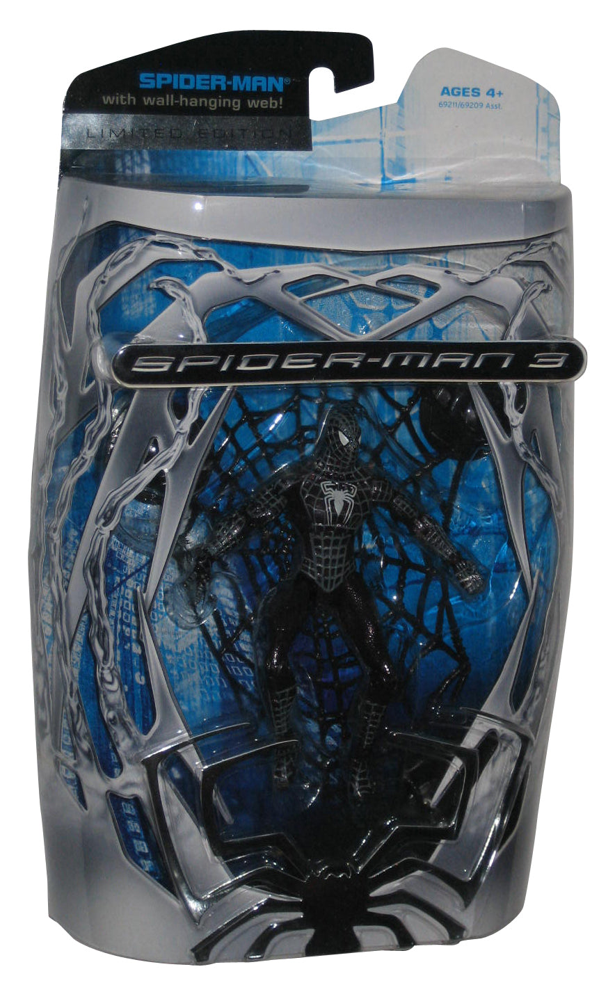 Spider-Man 3 Movie Walmart Exclusive Spider-Man With Wall Hanging Web