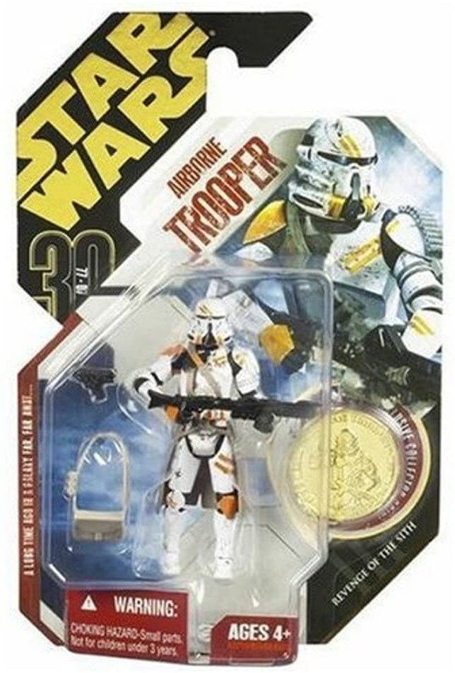 Star Wars 30th Anniversary Airborne Trooper Action Figure (Gold Coin)