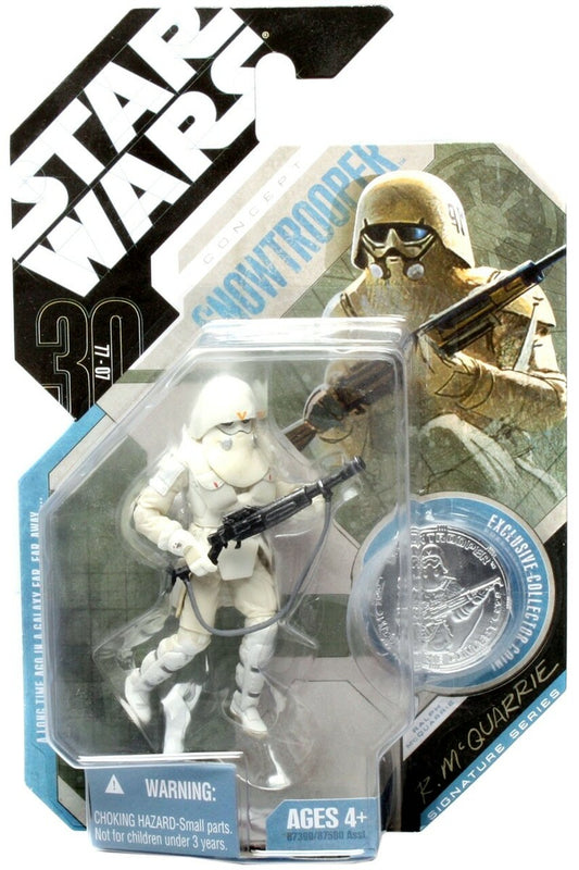 Star Wars 30th Anniversary Concept Snowtrooper Action Figure (Silver Coin)
