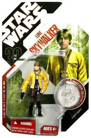 Star Wars 30th Anniversary Luke Skywalker Action Figure (Silver Coin)