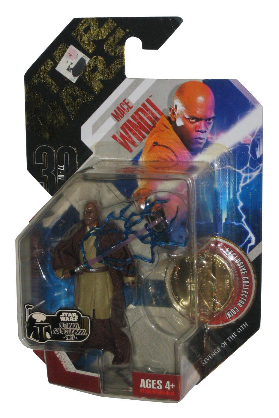 Star Wars 30th Anniversary Mace Windu Action Figure (Gold Coin)