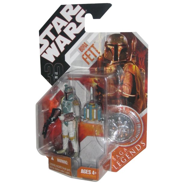 Star Wars 30th Anniversary Saga Legends Boba Fett Action Figure (Silver Coin)
